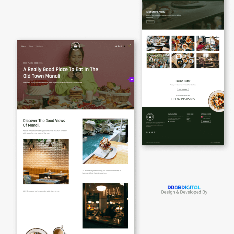 Old Town Bakery Web Design